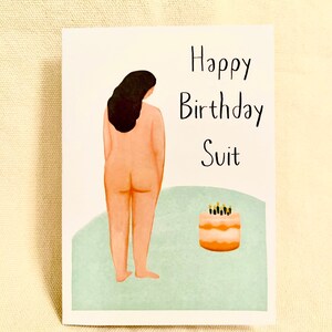Traje de feliz cumpleaños - Tarjeta de felicitación
