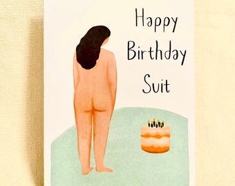 Happy Birthday Suit - Greeting Card