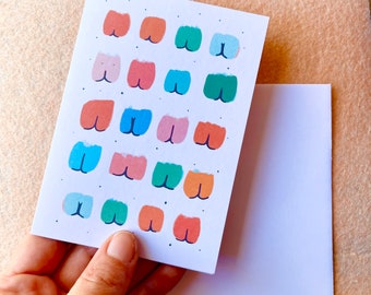 Butt Confetti - Holiday, Celebration, Greeting Card