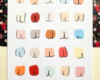 Summer Butts - Art Print