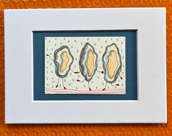 Oyster Second Line - Watercolor & Ink