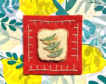 Am I Toast? - Mini Hangable Feltwork