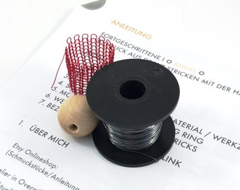 INSTRUCTION SET Advanced I - BALL - Wire knitting jewelry / German step-by-step instructions including material