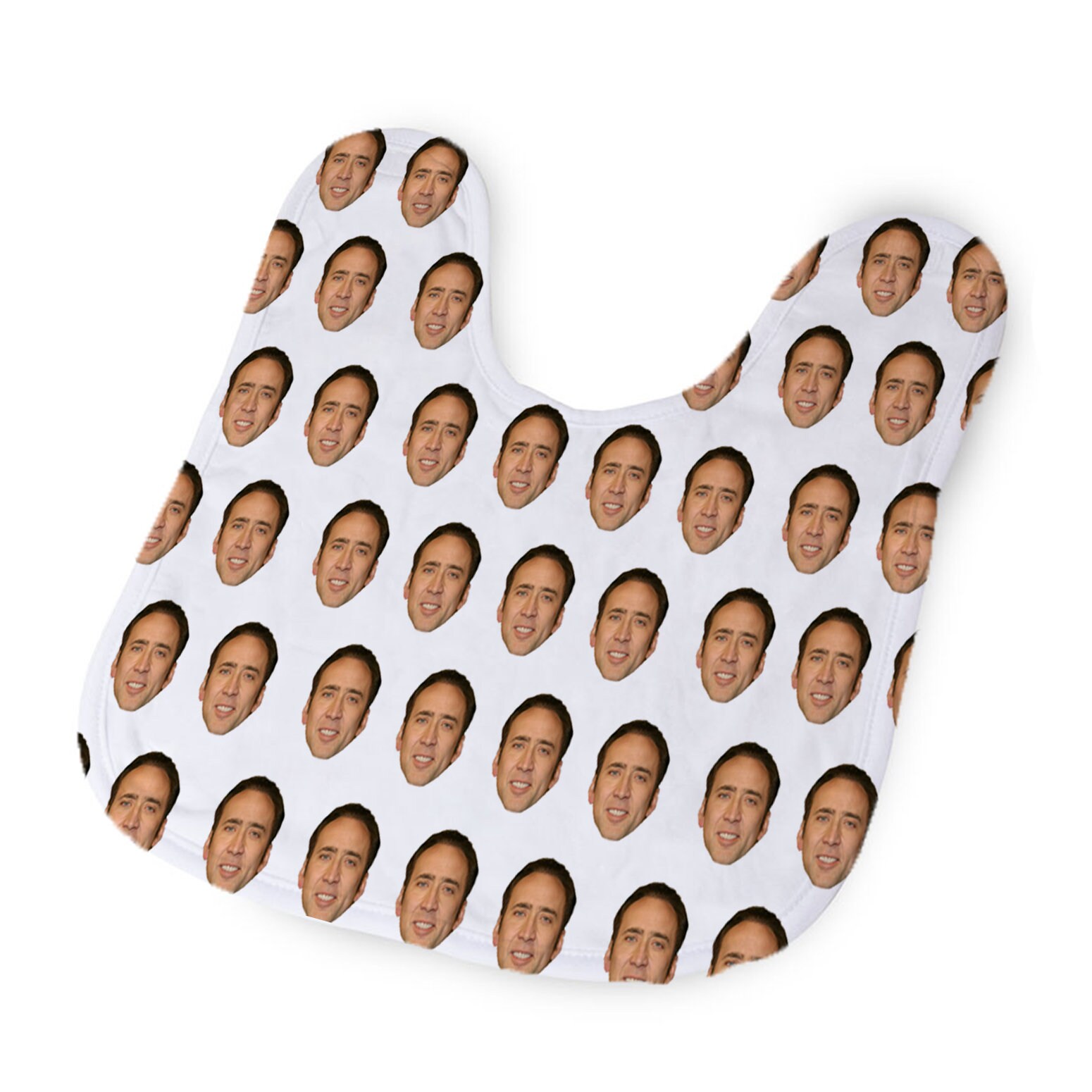 Nic Cage Many Faces Nicolas Cage Funny Unique Infant Bib Drool Etsy