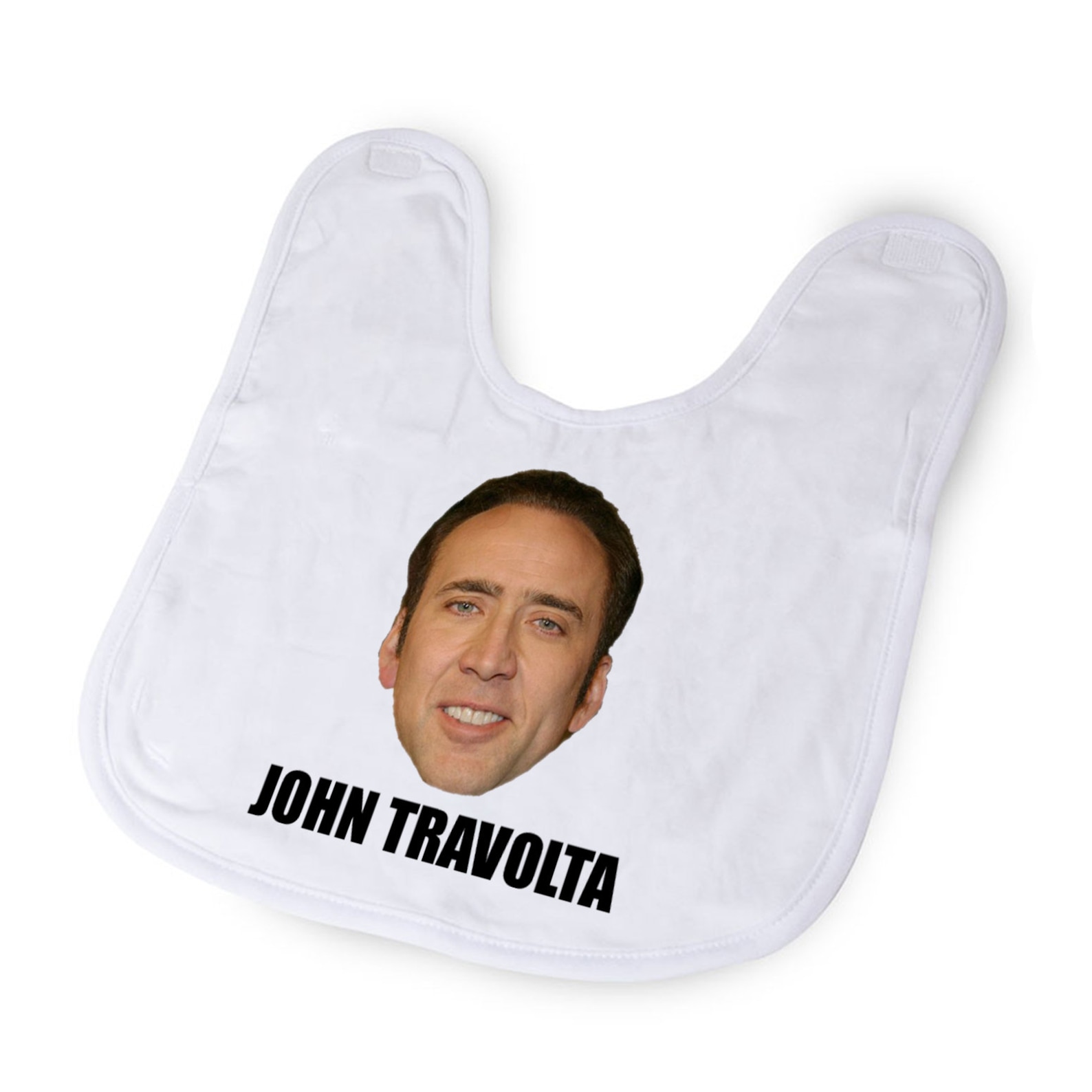 Nic Cage Nicolas Funny Unique Infant Bib Drool Bib Baby