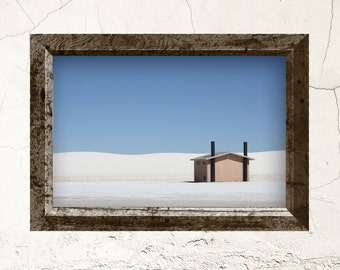 Impressão fotográfica do deserto - White Sands, Novo México - Arte digital imprimível para download instantâneo