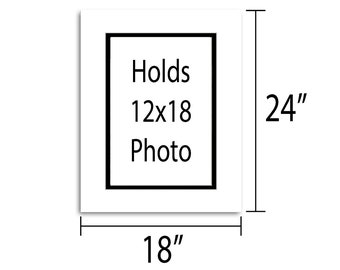 18x24 Double Mat Holds 12x16 Artwork 11 75x15 75 Opening Etsy