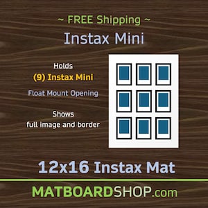 Instax Mini Film Mat | (9) Photos | (F140)