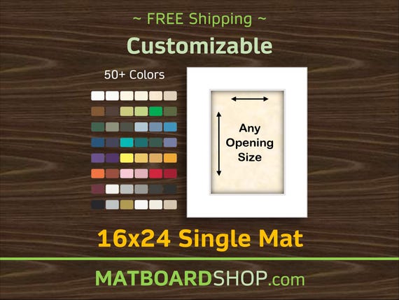 16x24 Custom Acid-Free Matboard