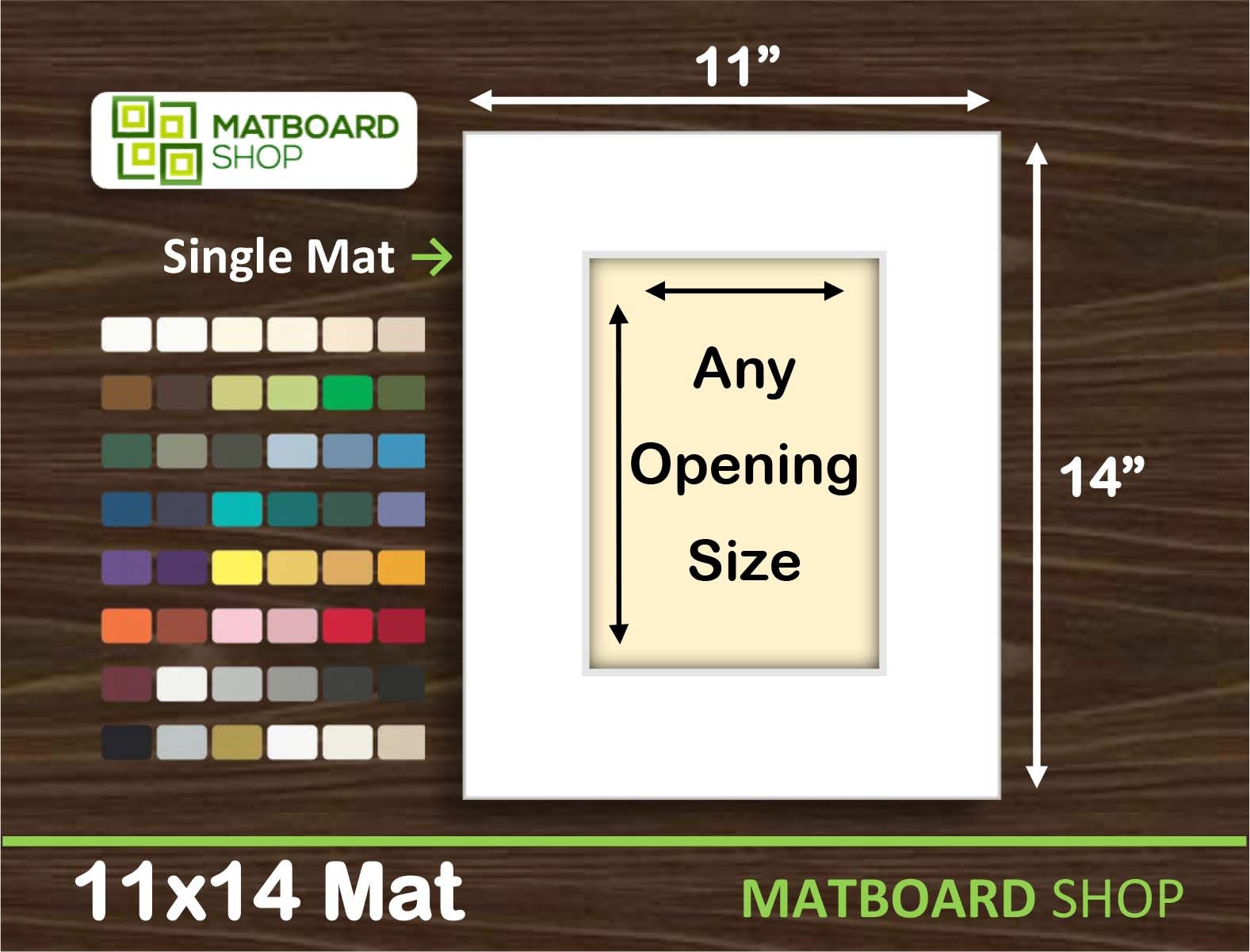 11x14 Standard Single Mat Board - 100 Pack - Shop Now
