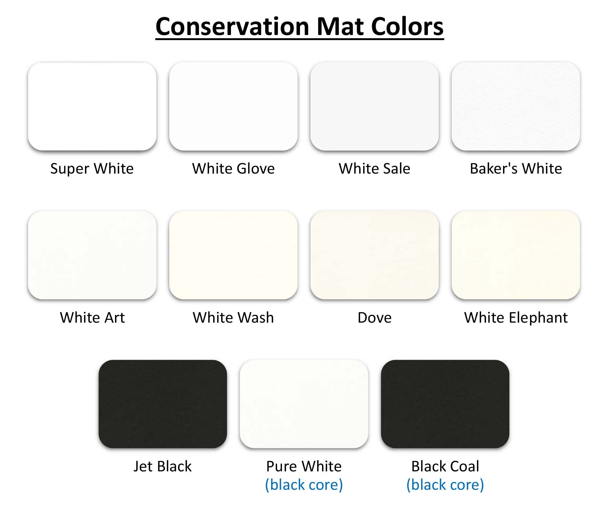 5x7 Conservation Mat Board - Blank