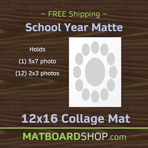 12x16 School Days Photo Mat (S107)