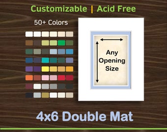 4x6 Custom Premium Double Matboard