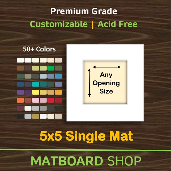 5x5 Custom Premium Matboard