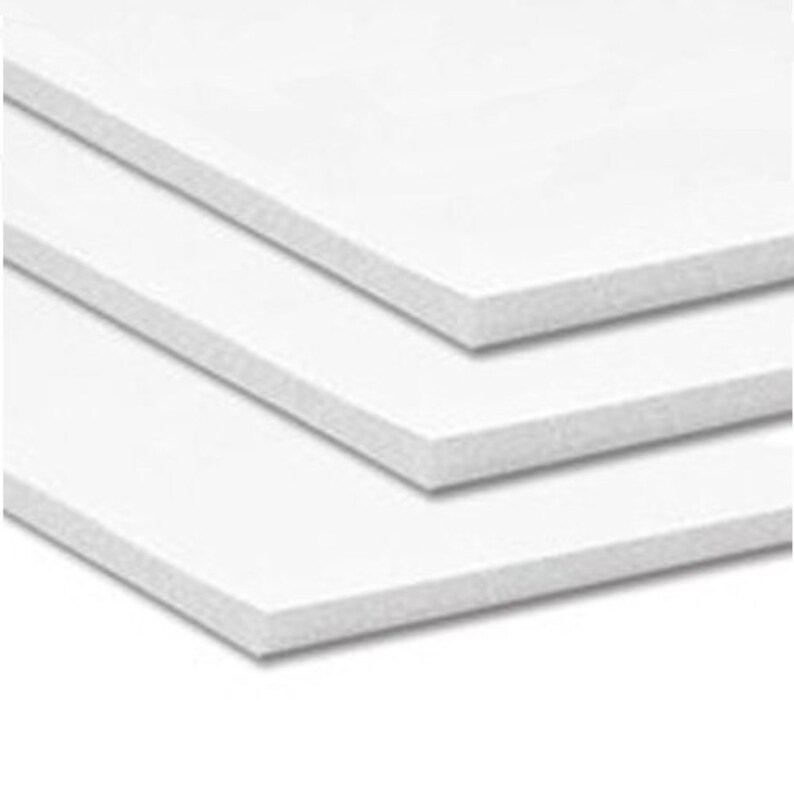 White Foam Backer Board 1/8 Etsy