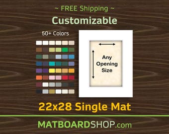22x28 Custom Acid-Free Matboard