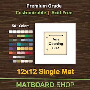12x12 Custom Premium Matboard