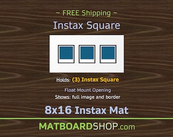 Instax Square Film Mat | (3) Photos | (F225)