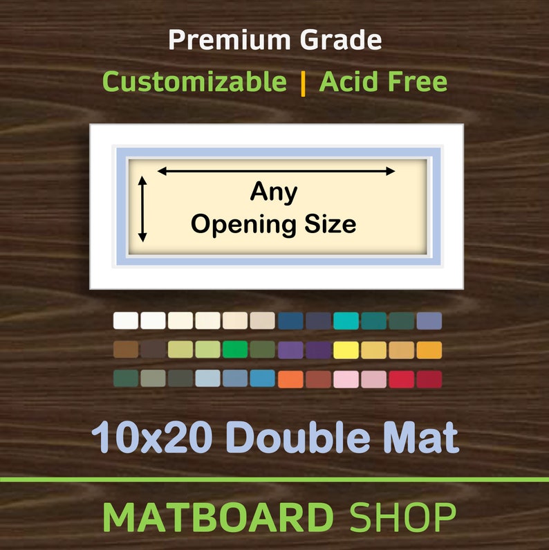 10x20 Custom Premium Double Matboard image 1