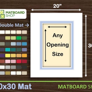 Custom Size Mat Board for Frame / Picture Mount, Black Matte, White Mounts,  Passepartout A3 A4 A2 A1 30x40 50x70 70x100 11x14 8x10 18x24 