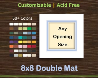 8x8 Custom Premium Double Matboard