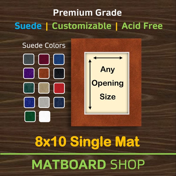 8x10 Suede Matboard