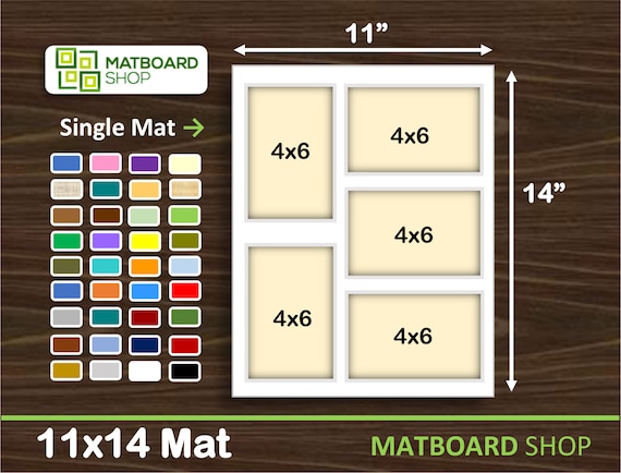 3 Opening 4x6 Rectangular Collage Frame with 2 Mat - Craig Frames