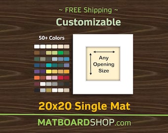 20x20 Custom Acid-Free Matboard