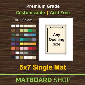 5x7 Custom Premium Matboard