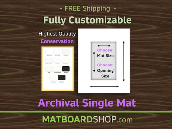 Fully Custom Conservation Matboard