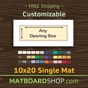 10x20 Custom Acid-Free Matboard