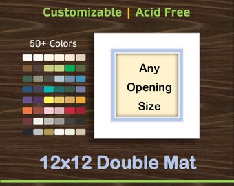 12x12 Custom Premium Double Matboard