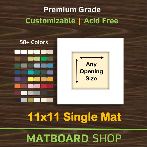 11x11 Custom Premium Matboard