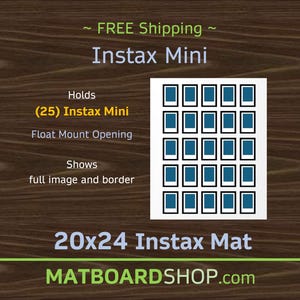 Instax Mini Film Mat | (25) Photos | (F180)