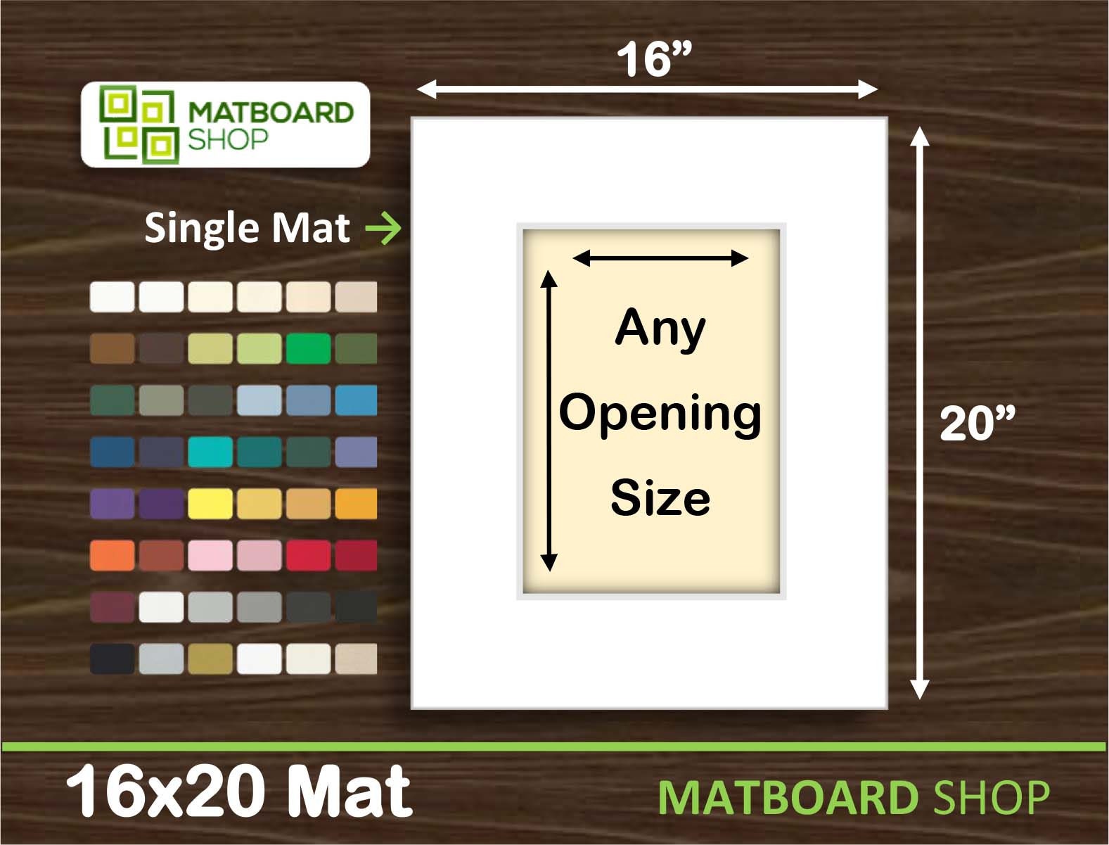  8x10 Mat for 16x20 Frame - Precut Mat Board Acid-Free White  8x10 Photo Matte Made to Fit a 16x20 Picture Frame, Premium Matboard for  Family Photos, Show Kits, Art, Picture Framing, Pack of 10 Mats