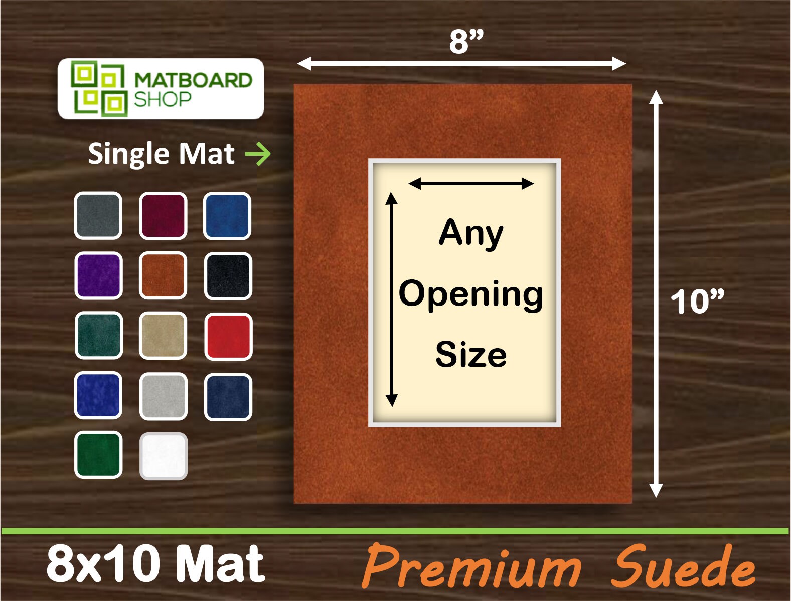 8x10 Suede Matboard Etsy