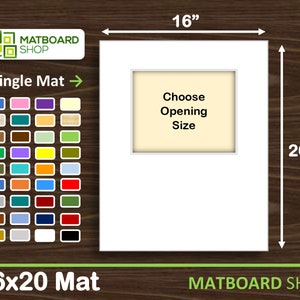 16x20 Premium Matboard (specialty)