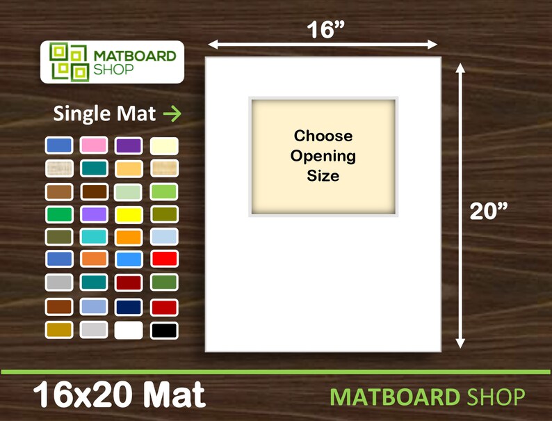 16x20 Premium Matboard specialty Etsy