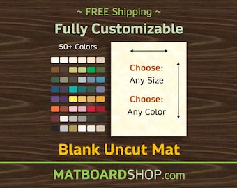 Blank Acid-Free Mat | NO OPENING