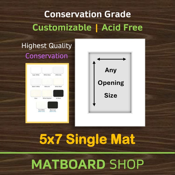 5x7 Conservation Matboard