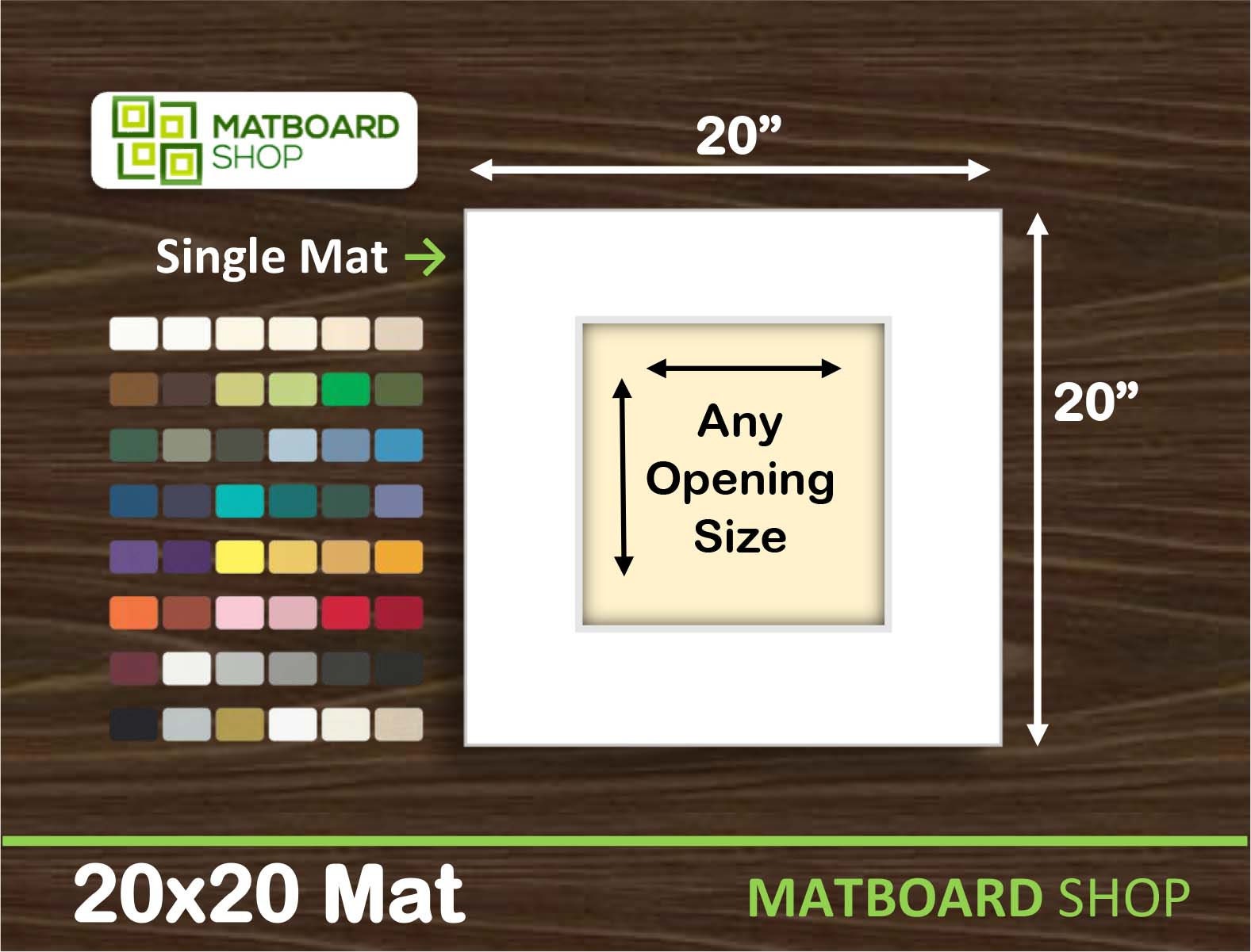  12x16 Mat for 8x10 Photo - Precut Aged Oak Brown Picture  Matboard for Frames 12 x 16 Inches - Bevel Cut to Display Art 8 x 10 Inches  - Acid Free