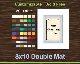 8x10 Custom Premium Double Matboard