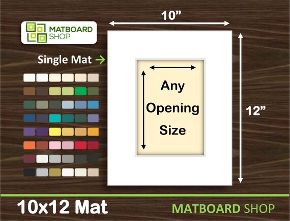 Mat Board Center, Pack of 10, Photo Picture Mats - Acid Free, 4-ply  Thickness, White Core - for Pictures, Photos, Framing (8x10 for 2-4x6 Mixed  Color)