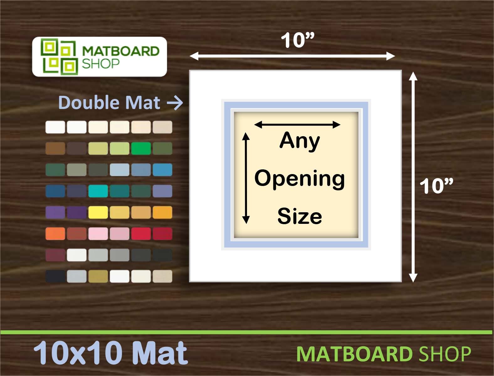  Mat Board Center, Pre-Assembled Mat Frames with Plastic Bags,  Acid-Free, Slip-in Design, 8x10 for 5x7 Pictures (White, 10-Pack)
