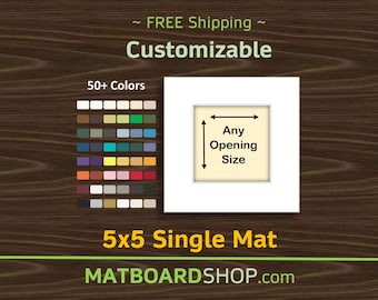 5x5 Custom Acid-Free Matboard