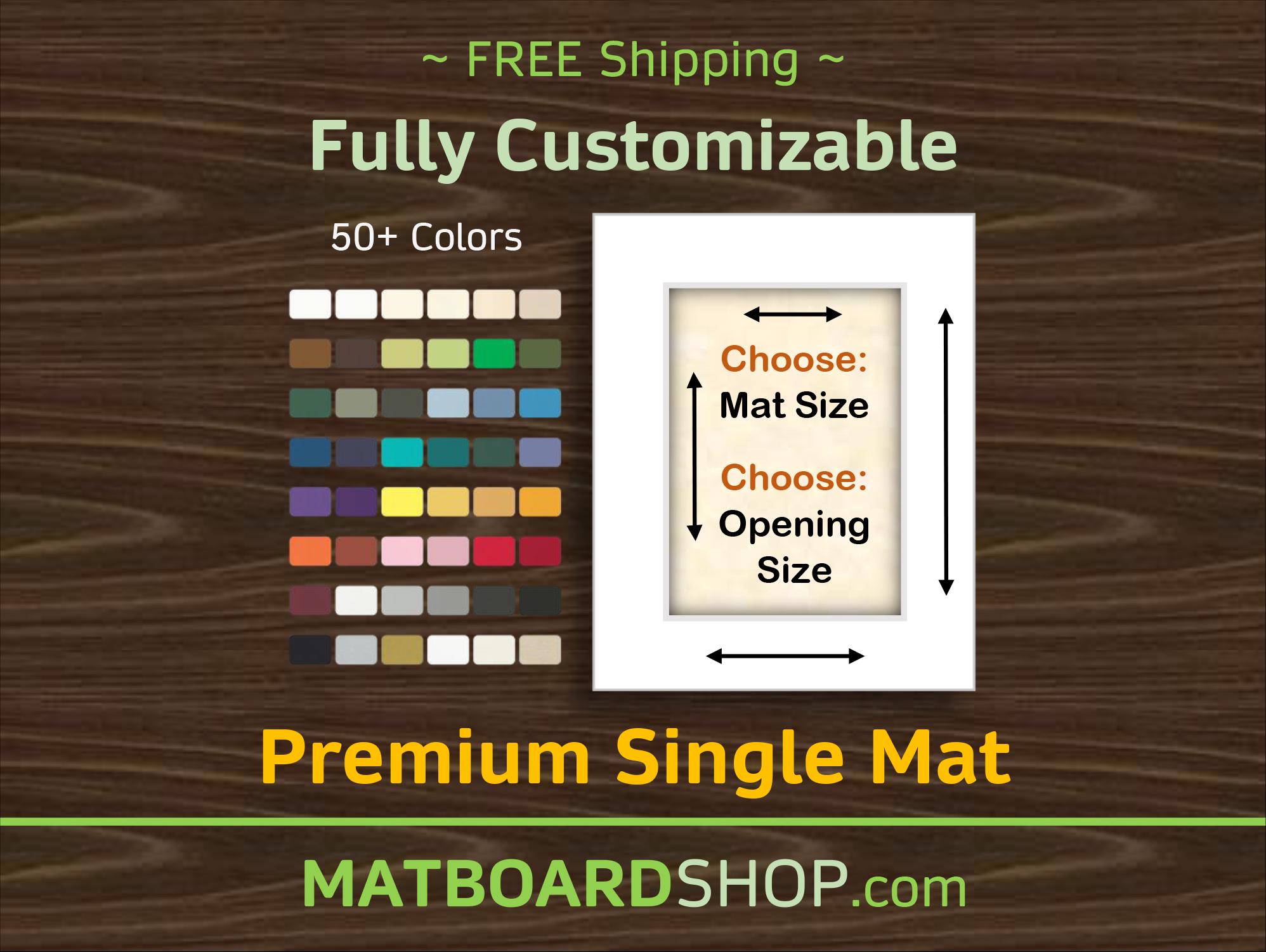 Fully Custom Acid-Free Matboard