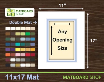 11x17 Custom Premium Double Matboard