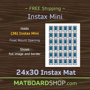 Instax Mini Film Mat | (36) Photos | (F185)