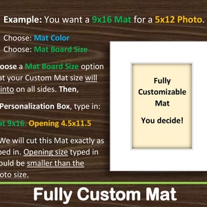 Fully Custom Single Premium Matboard image 4