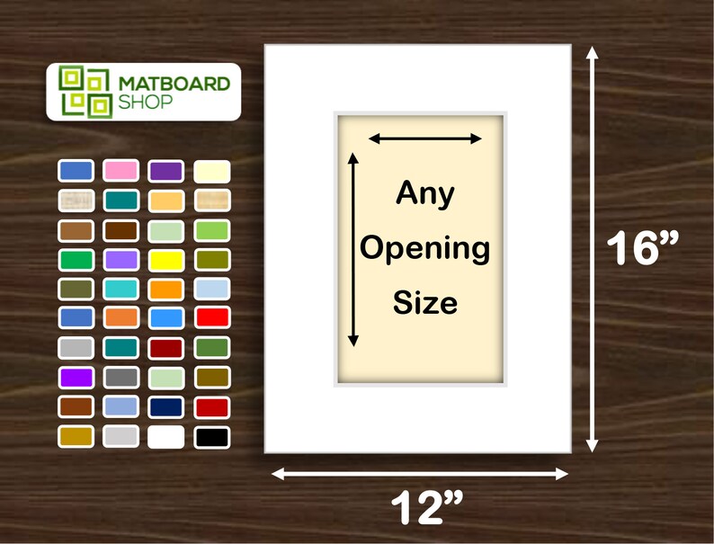 12x16 Premium Matboard Etsy